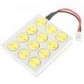 6W 12-LED 300LM lúmen carro branco freio/torneamento/trás luz do sinal (DC 12V)