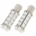 BAU15S 5.5W 30 x 5050 SMD LED Red Light Car freio/torneamento/Reverse bulbos (par/12V)