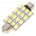 1.5 W 41 MM 16-SMD 3528 LED 65LM branco luz para carro