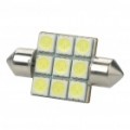 SV85 0.84W 11000K 145LM 9 x 5050 SMD LED carro branco lâmpada (12 ~ 14V)