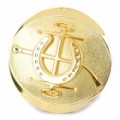 TR02 Decorativas carro Zinc Alloy Badge emblema adesivo - ouro