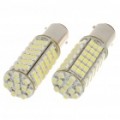 S25 1142 5W 410-lúmen 102 x 3528 SMD LED carro branco lâmpadas (par/DC 12V)