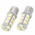 S25 3.6W 180LM 18 x 5050 SMD LED branco luz carro freio/torneamento/Reverse lâmpadas (par)