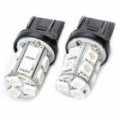 T20 2,6 com 130LM 13 x 5050 SMD LED carro vermelho lâmpadas - par (DC 12V)