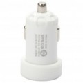 Adaptador de carregador do carro 2000mA universal USB para dispositivos de Digital - branco (12 ~ 24V)