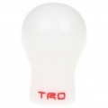 Carro Universal Shift Gear Knob - branco + vermelho