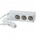 60W C.C. 24V para 12V DC 1 a 3 Way Sockets de isqueiro de carro Power inversor (C.C. 24V)