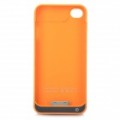 Pack de bateria de 1600mAh substituição + volta caso plástico c / Switch para iPhone 4 / 4S - laranja