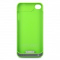 Pack de bateria de 1600mAh substituição + volta caso plástico c / Switch para iPhone 4 / 4S - verde